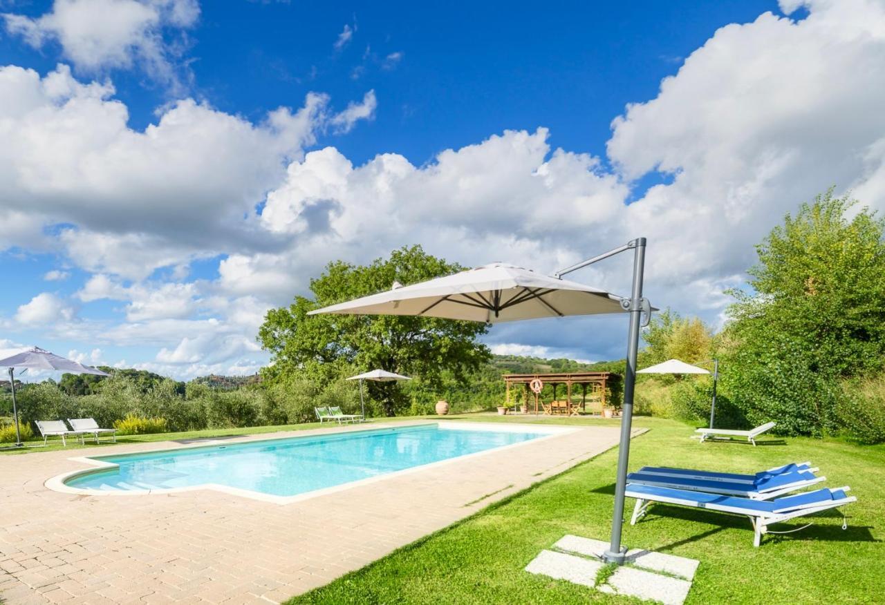 Villa Casa Ora D'Oro - Panoramic Views / Pool / Private Garden Trequanda Exterior foto