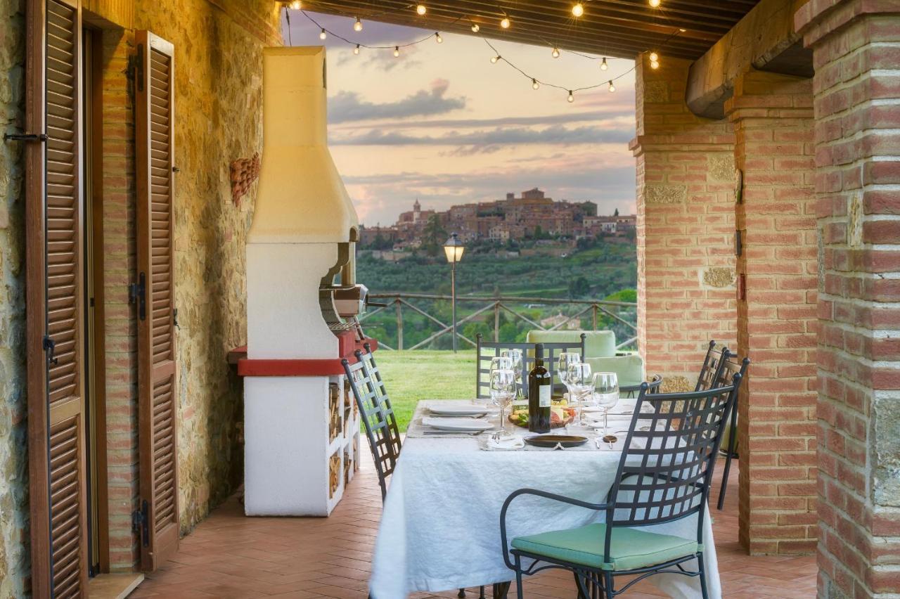 Villa Casa Ora D'Oro - Panoramic Views / Pool / Private Garden Trequanda Exterior foto