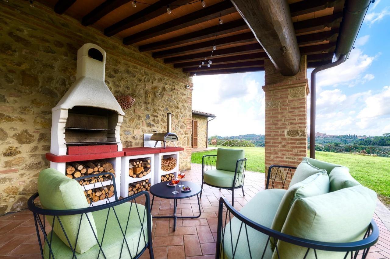 Villa Casa Ora D'Oro - Panoramic Views / Pool / Private Garden Trequanda Exterior foto